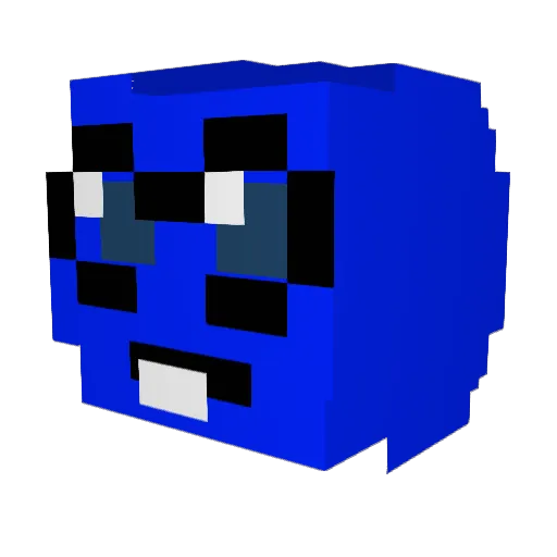 iLoveKfcChicken Minecraft avatar head, 3D render