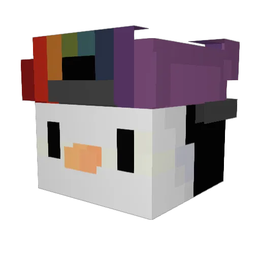iLovePrintouts Minecraft avatar head, 3D render