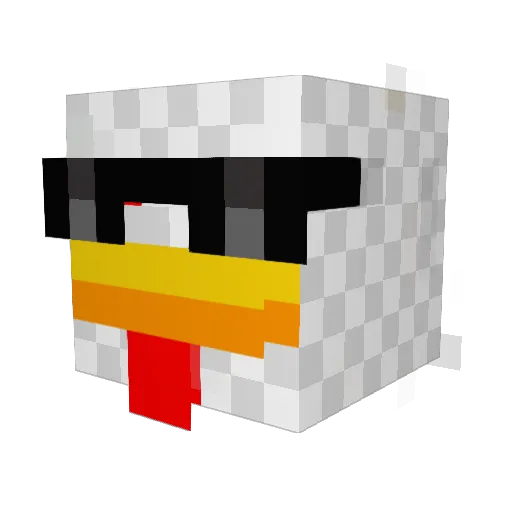 iLoveRayPinNohuh Minecraft avatar head, 3D render