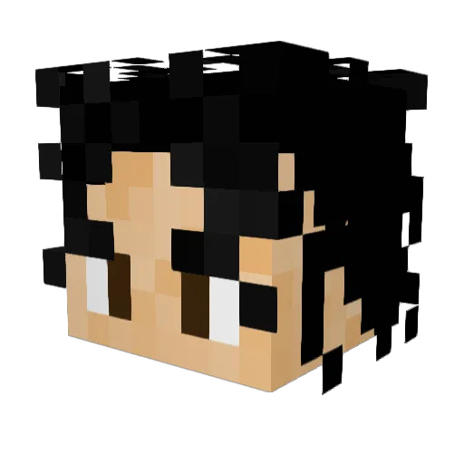 iLoveToTour03 Minecraft avatar head, 3D render