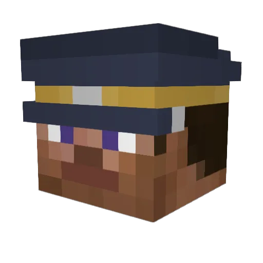 iLove_Yazon_Pro Minecraft avatar head, 3D render