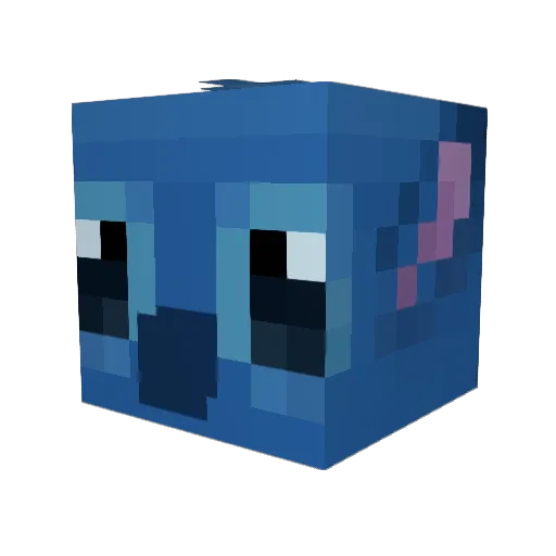 iLuZion_Gamer Minecraft avatar head, 3D render