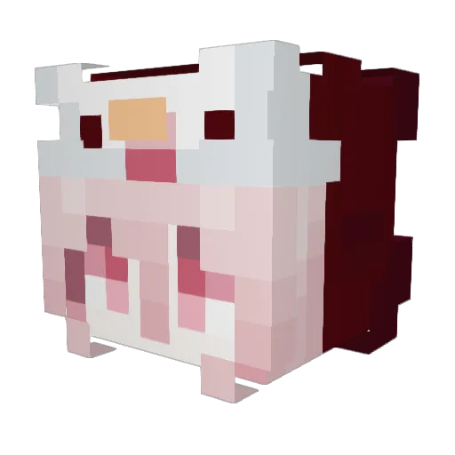 iLucia_ Minecraft avatar head, 3D render