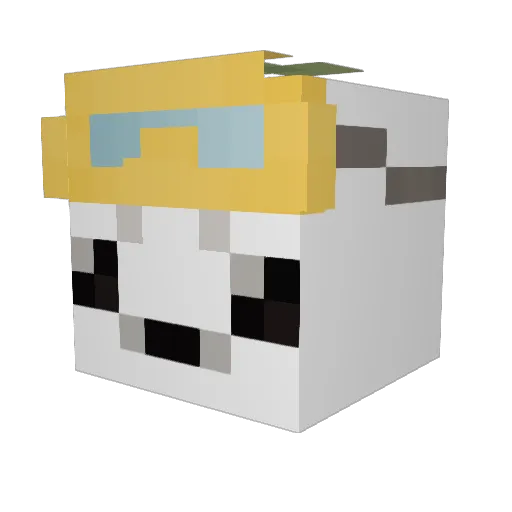 iLukKzZ_ Minecraft avatar head, 3D render