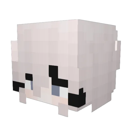 iLuniri Minecraft avatar head, 3D render