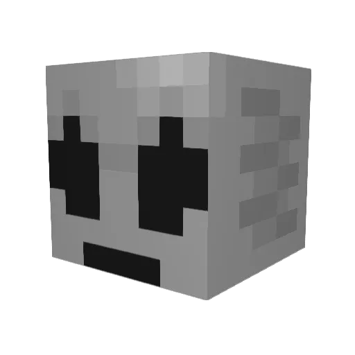 iLuvTwix_ Minecraft avatar head, 3D render