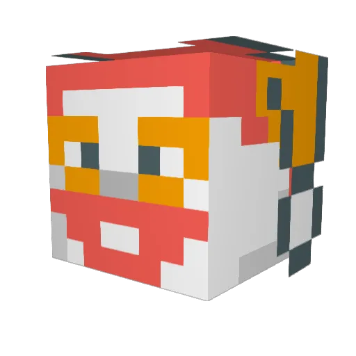 iLuxx47 Minecraft avatar head, 3D render