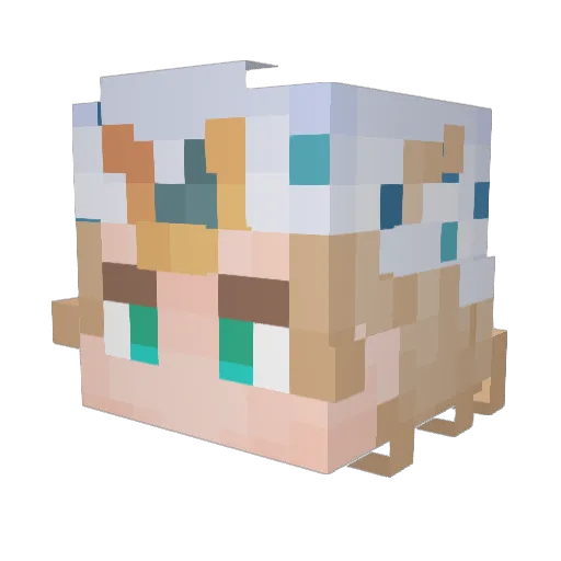 iLynicx Minecraft avatar head, 3D render