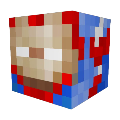 iLynnx3 Minecraft avatar head, 3D render