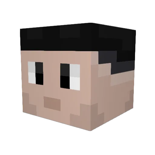 iMCiscoTOO Minecraft avatar head, 3D render
