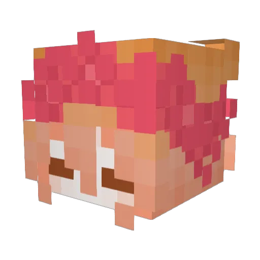 iMIIIK Minecraft avatar head, 3D render