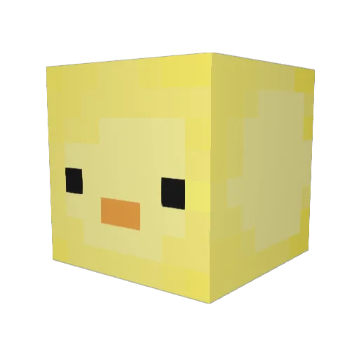 iMacAttacki Minecraft avatar head, 3D render