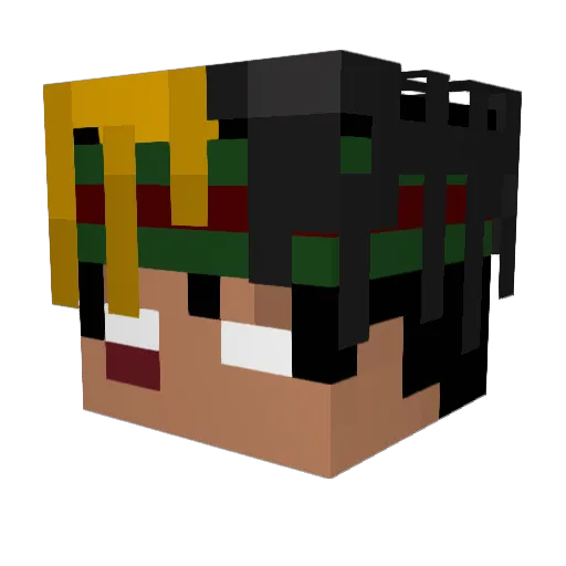 iMagikk Minecraft avatar head, 3D render