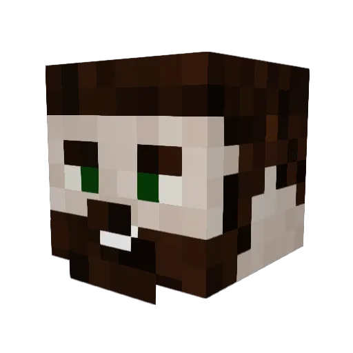 iManHD Minecraft avatar head, 3D render