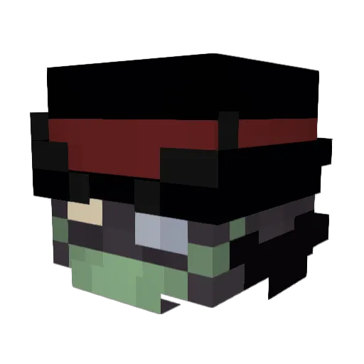 iManuGod Minecraft avatar head, 3D render