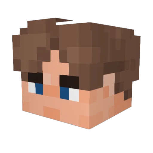 iMapcellus Minecraft avatar head, 3D render