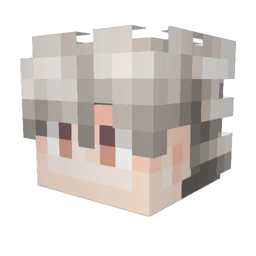 iMaqu3 Minecraft avatar head, 3D render