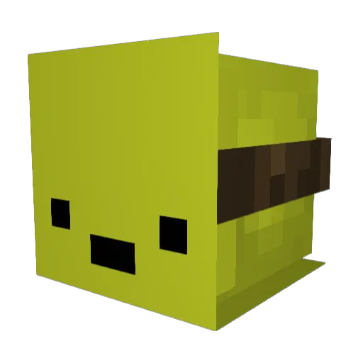 iMark21 Minecraft avatar head, 3D render