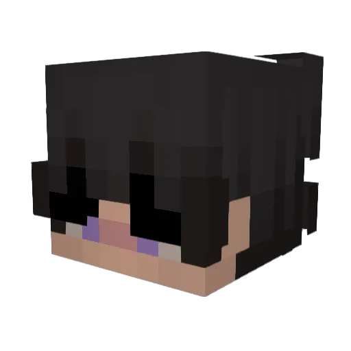 iMasii Minecraft avatar head, 3D render