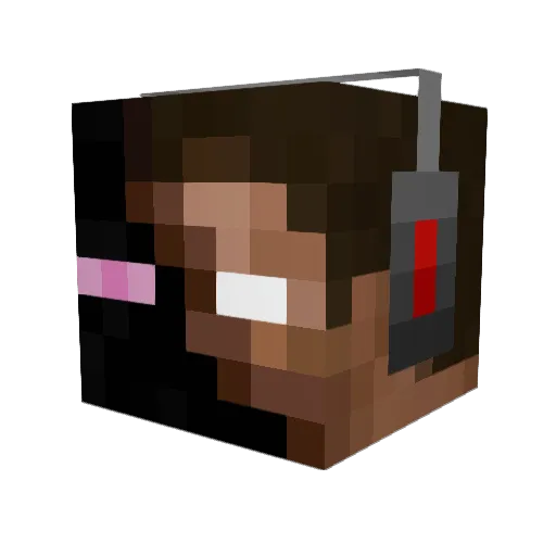 iMastic Minecraft avatar head, 3D render