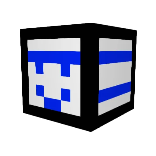 iMatchu Minecraft avatar head, 3D render