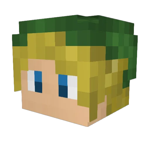 iMatty123 Minecraft avatar head, 3D render