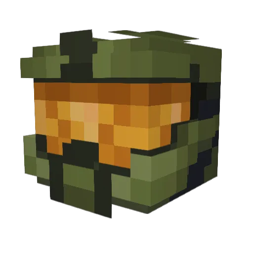 iMbReDeD Minecraft avatar head, 3D render
