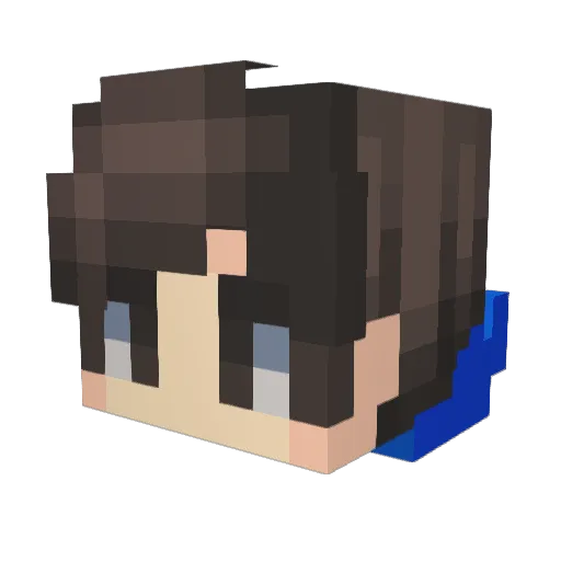 iMckys Minecraft avatar head, 3D render
