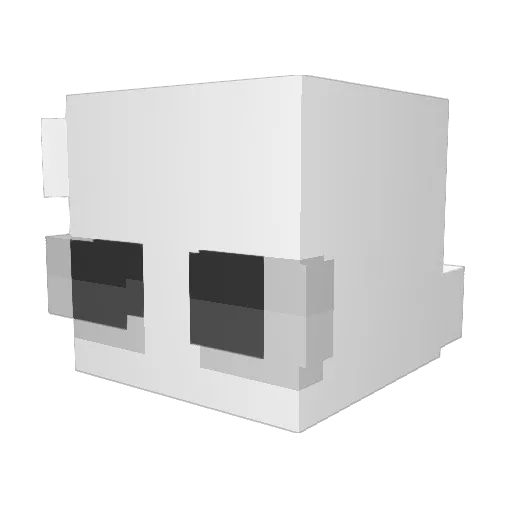 iMechanic Minecraft avatar head, 3D render