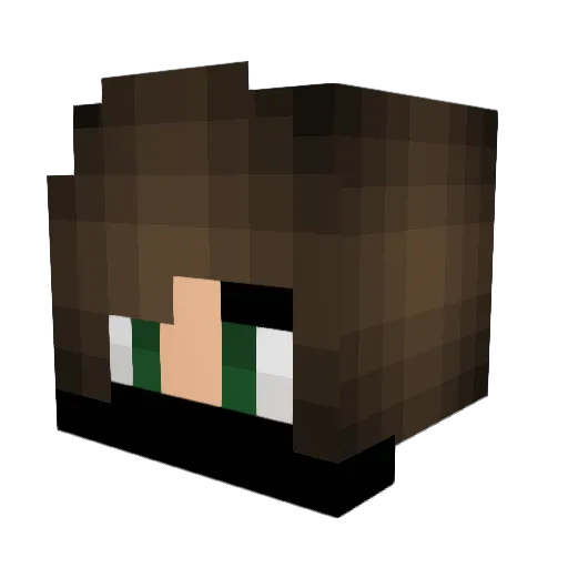 iMegz Minecraft avatar head, 3D render