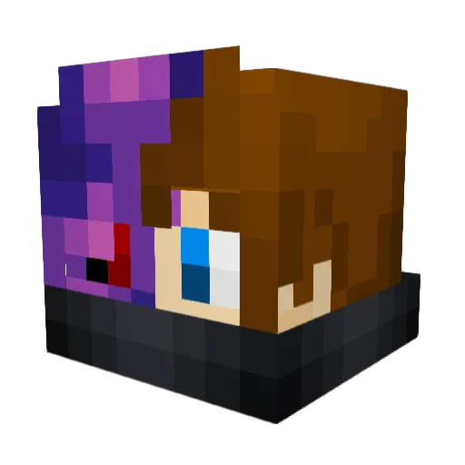 iMelihHD Minecraft avatar head, 3D render