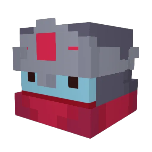 iMerge_ Minecraft avatar head, 3D render