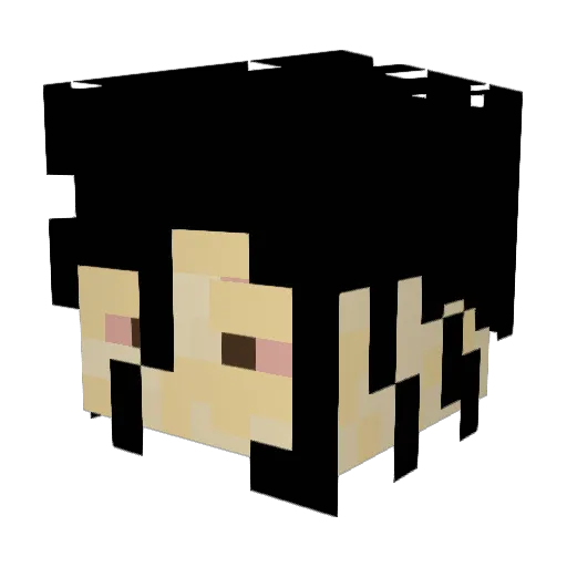 iMerken Minecraft avatar head, 3D render