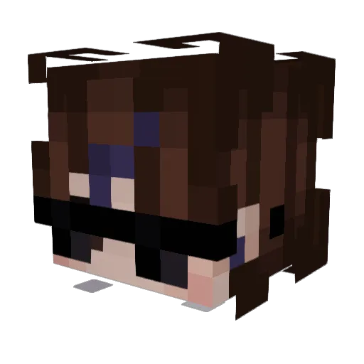 iMerrc Minecraft avatar head, 3D render
