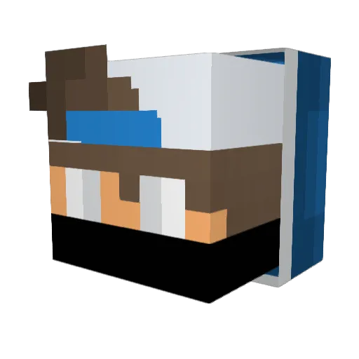 iMiGx Minecraft avatar head, 3D render