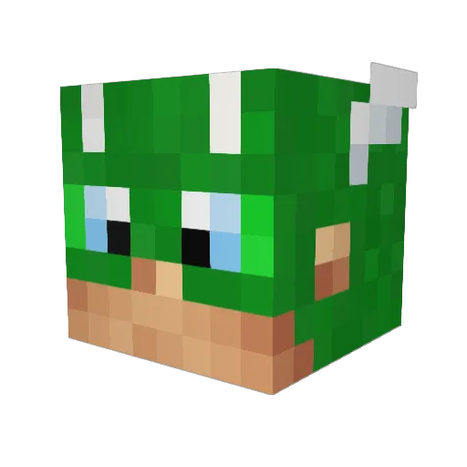 iMiGz Minecraft avatar head, 3D render