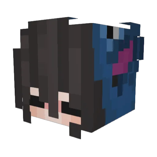 iMiaal Minecraft avatar head, 3D render