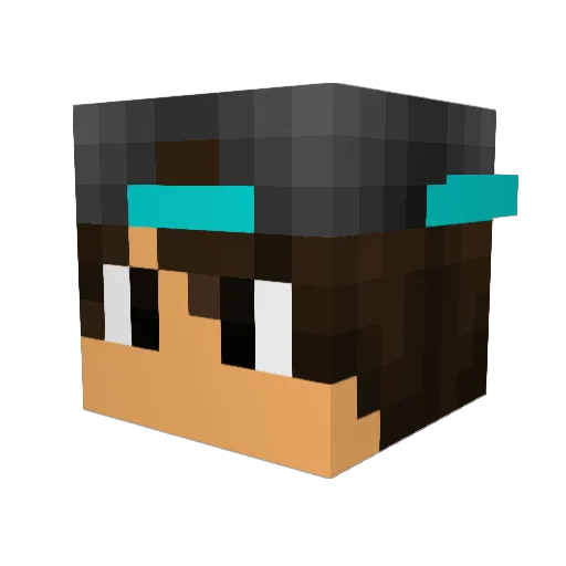 iMiguelonHD Minecraft avatar head, 3D render