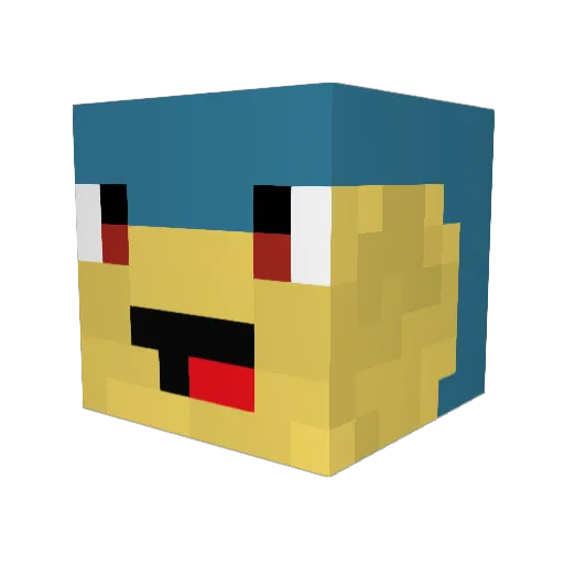 iMiiRy Minecraft avatar head, 3D render