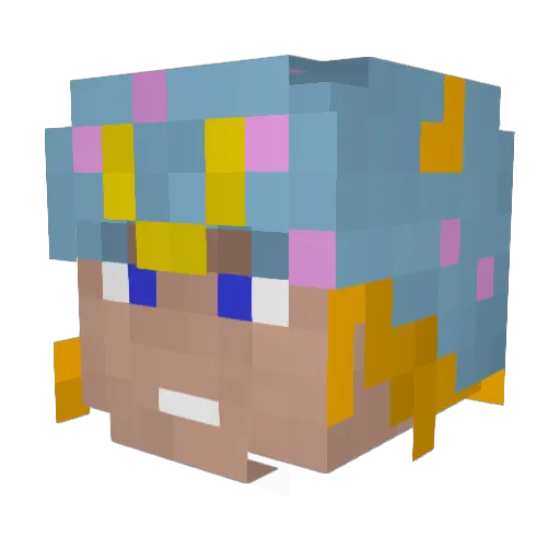 iMikkel Minecraft avatar head, 3D render
