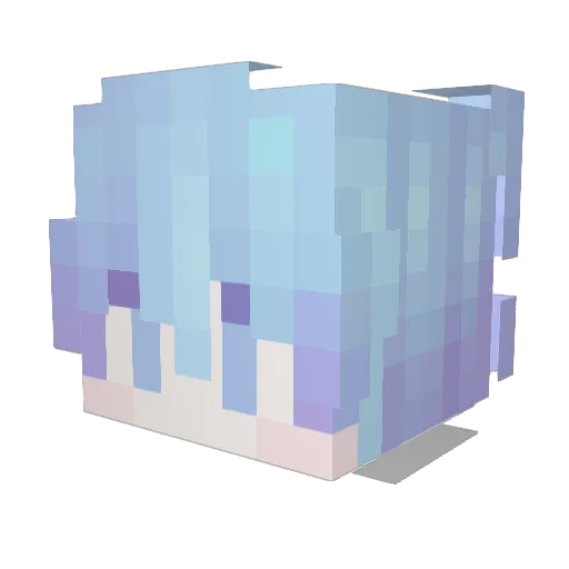 iMilkshake_ Minecraft avatar head, 3D render