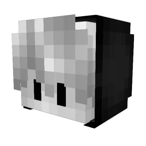 iMilkyHD Minecraft avatar head, 3D render