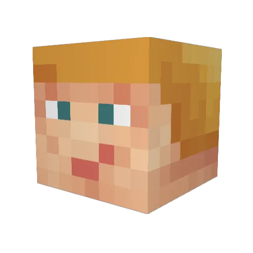 iMinecraftLPs Minecraft avatar head, 3D render