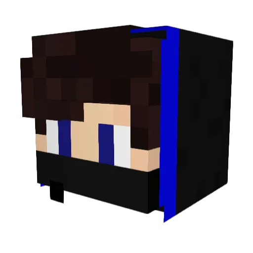 iMingual Minecraft avatar head, 3D render