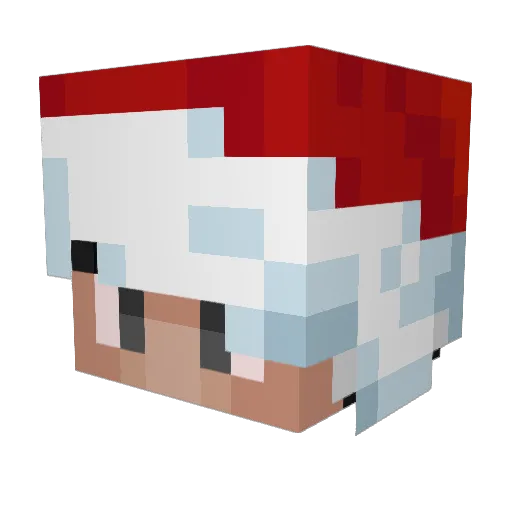 iMinimize Minecraft avatar head, 3D render