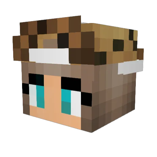 iMinuri Minecraft avatar head, 3D render
