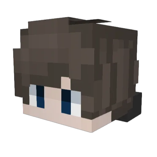 iMiraccc Minecraft avatar head, 3D render