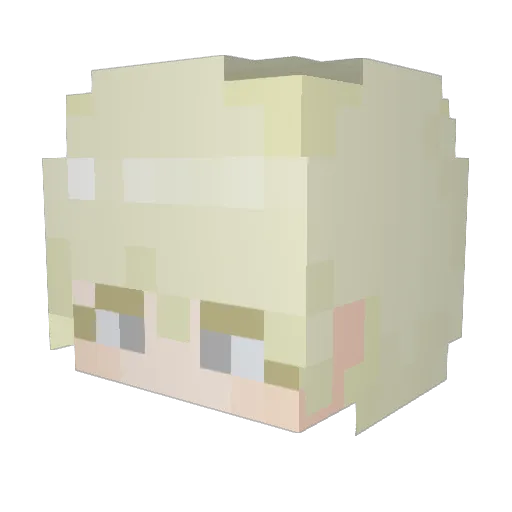 iMizzyyTTV Minecraft avatar head, 3D render