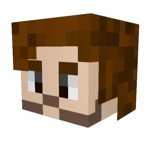 iMjeed Minecraft avatar head, 3D render