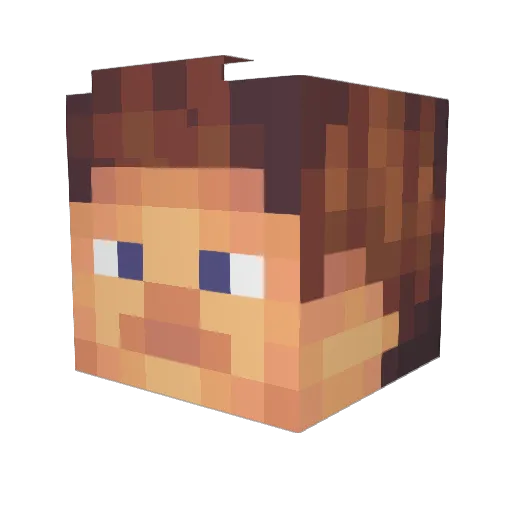 iMl1 Minecraft avatar head, 3D render